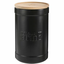 Conservation Et Rangement|FIVE Boîte à farine Natureo en céramique noir