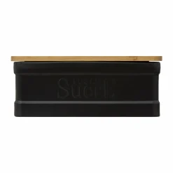 Conservation Et Rangement|FIVE Boîte à sucre morceaux Natureo en céramique noir