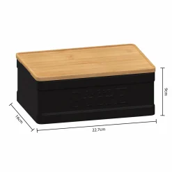 Conservation Et Rangement|FIVE Boîte à sucre morceaux Natureo en céramique noir