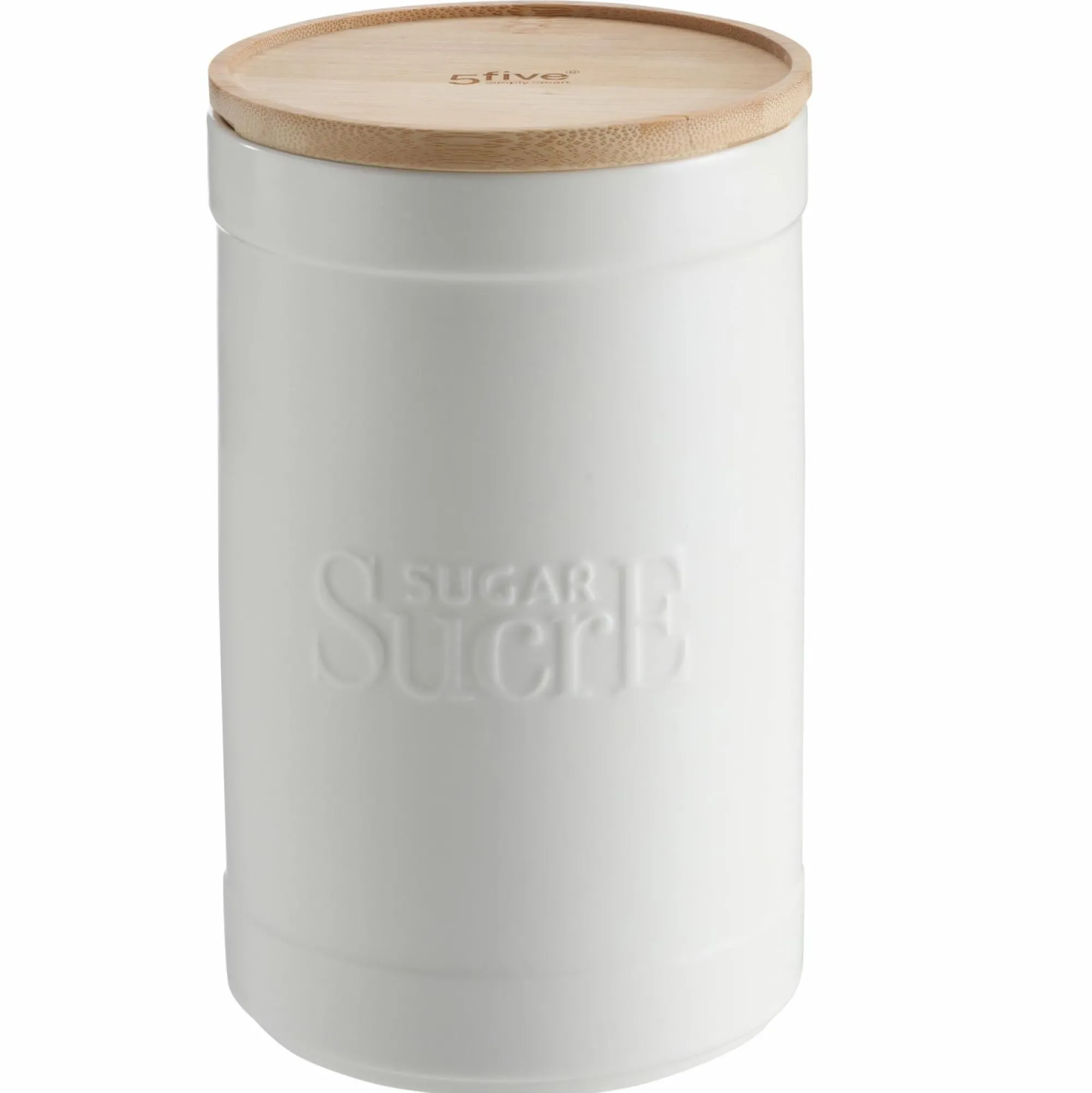 Conservation Et Rangement|FIVE Boîte à sucre Natureo en céramique blanche