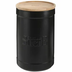Conservation Et Rangement|FIVE Boîte à sucre Natureo en céramique noir