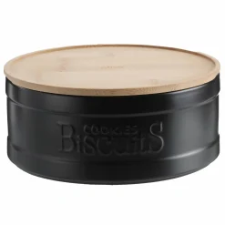 Conservation Et Rangement|FIVE Boîte biscuits Natureo en céramique noir