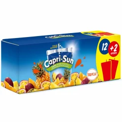 Boissons|CAPRI SUN Boîte de 12 + 2 Capri-Sun Tropical