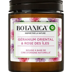 Produits Ménagers|AIRWICK Bougie géranium et rose