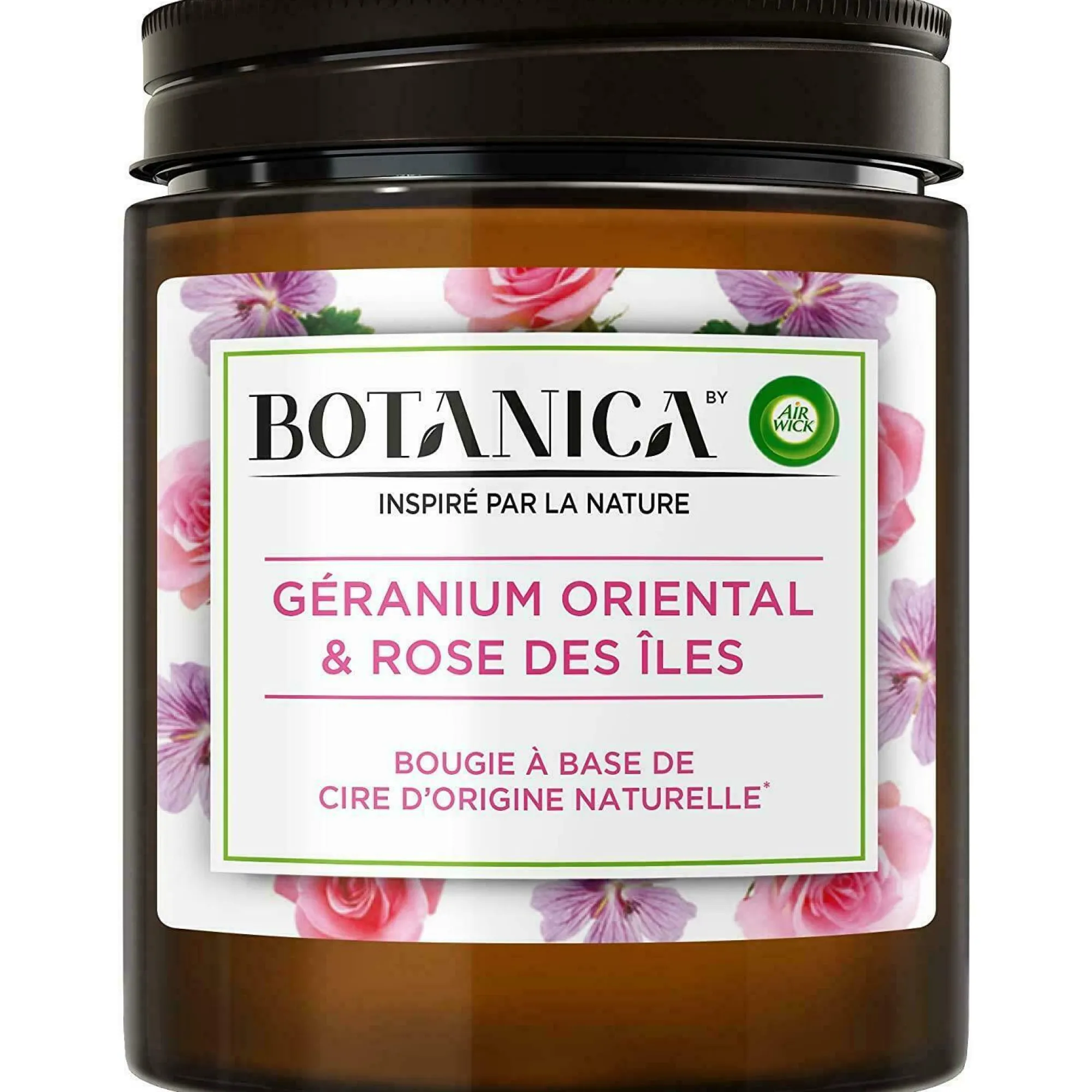 Produits Ménagers|AIRWICK Bougie géranium et rose