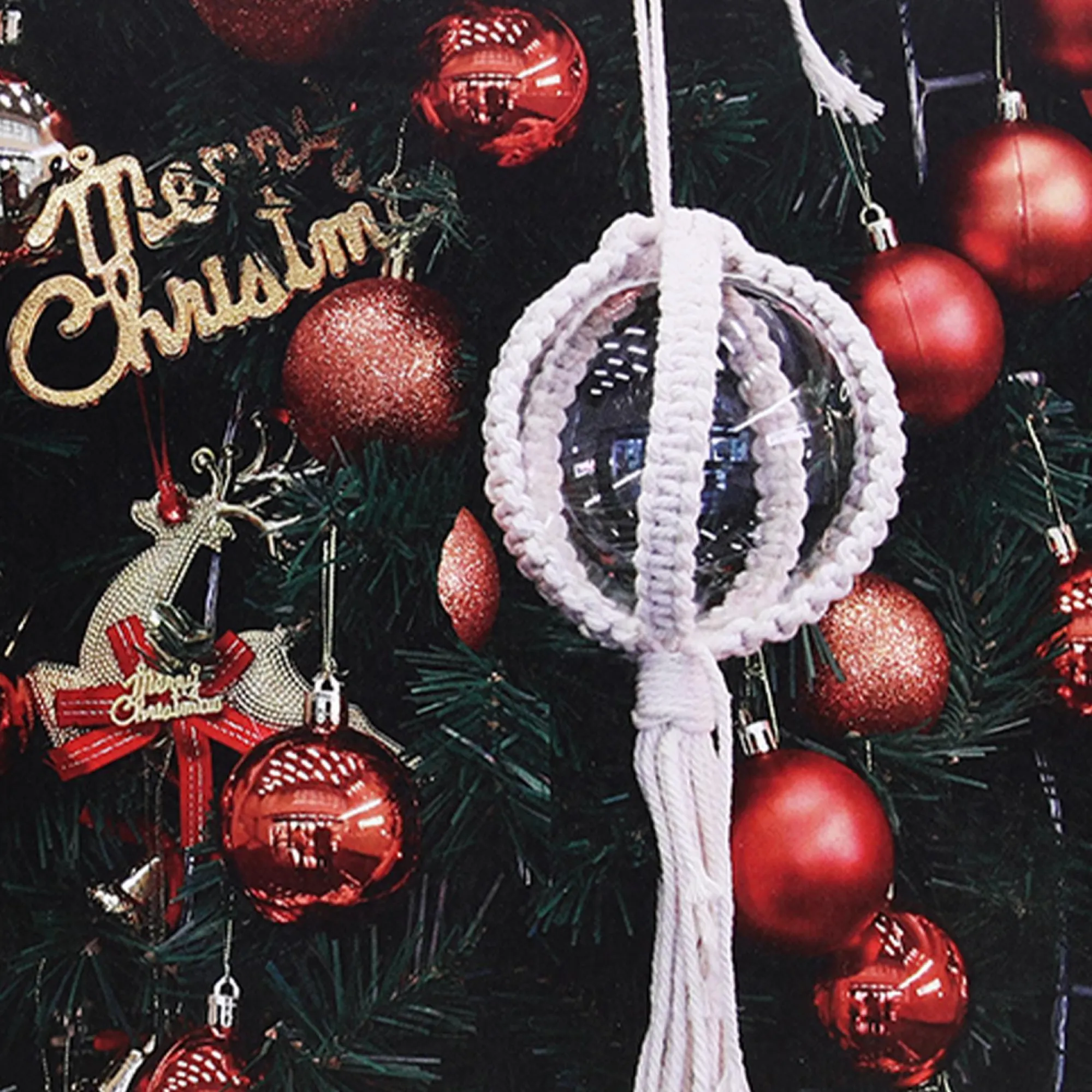 Loisirs Créatifs|ART&KIT Boule de Noël macramé