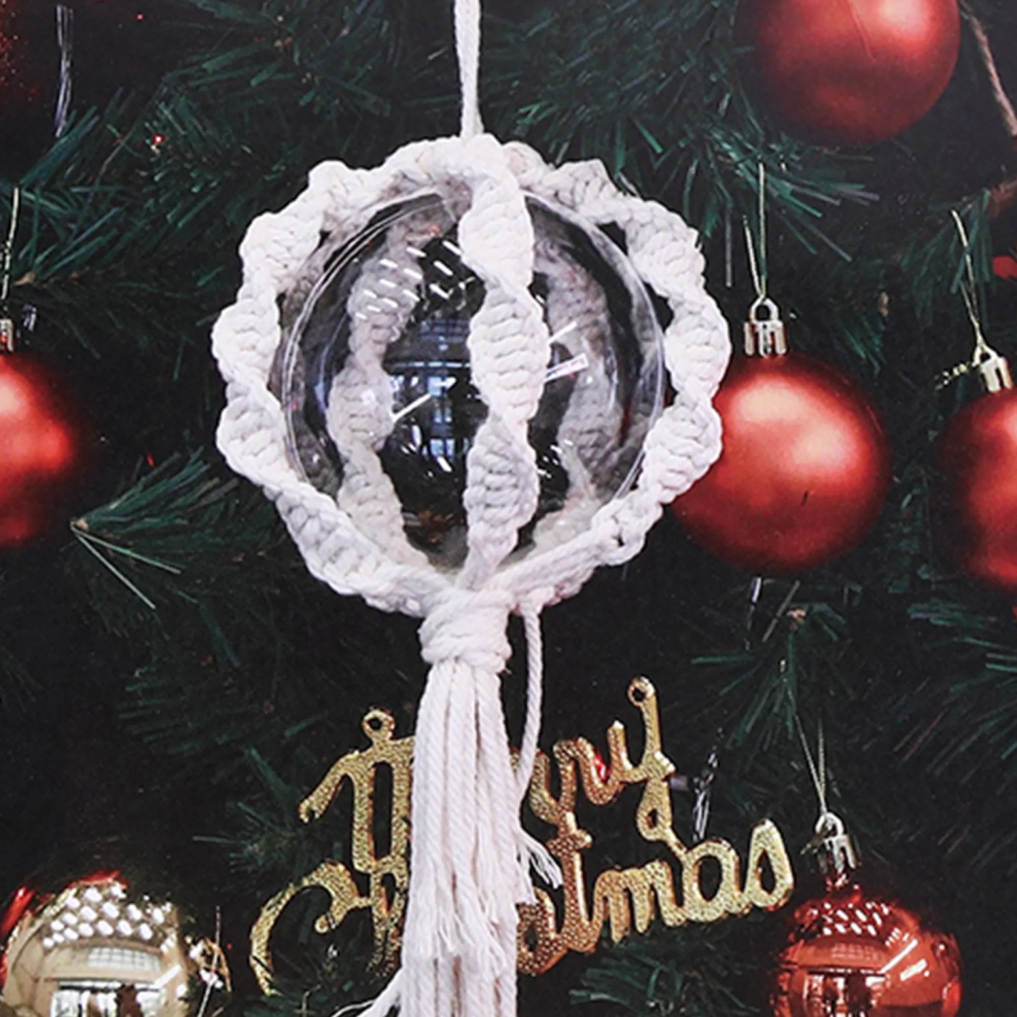 Loisirs Créatifs|ART&KIT Boule de Noël macramé