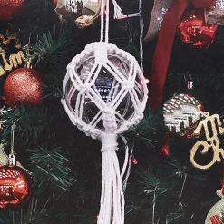 Loisirs Créatifs|ART&KIT Boule de Noël macramé
