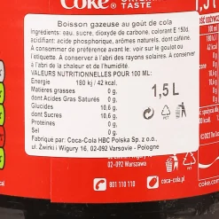 Boissons|COCA COLA Bouteille de 1,5L