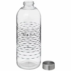 Conservation Et Rangement|FIVE Bouteille en verre aqua 1L