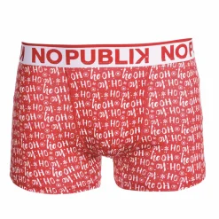 Sous-Vêtements Et Vêtements De Nuit|NO PUBLIK Boxer noël ho ho ho Rouge