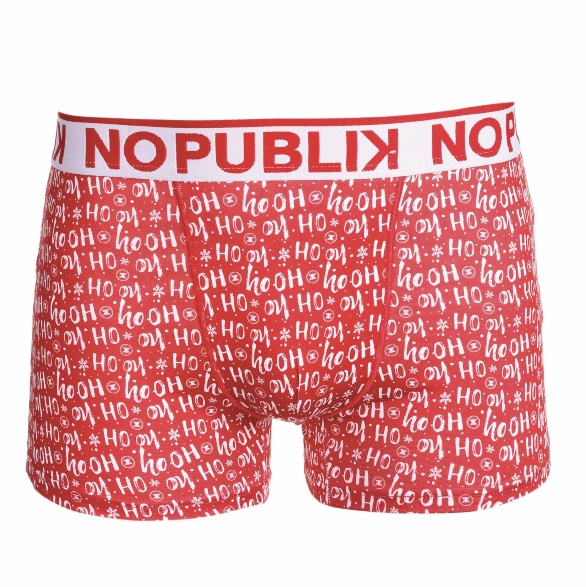 Sous-Vêtements Et Vêtements De Nuit|NO PUBLIK Boxer noël ho ho ho Rouge
