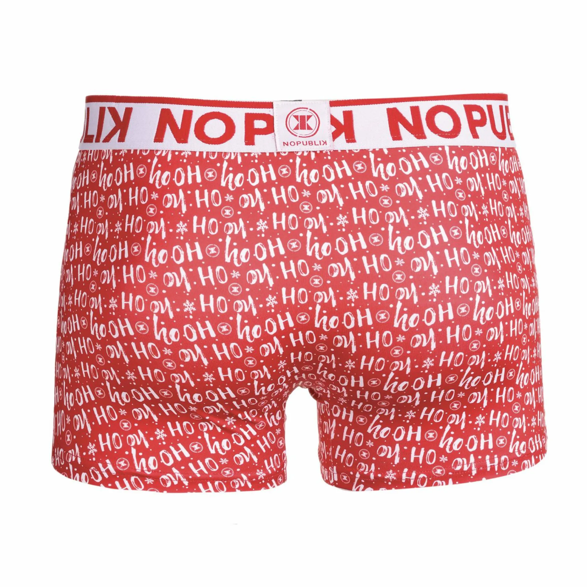 Sous-Vêtements Et Vêtements De Nuit|NO PUBLIK Boxer noël ho ho ho Rouge