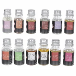 Bougies|ATMOSPHERA Brûle parfum en céramique + 12 huiles essentielles Multicolore}