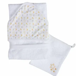 Accessoires De Puériculture|Soin Bébé|MES PETITS CAILLOUX Cape de bain + gant