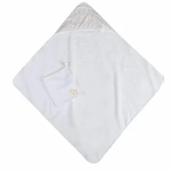 Accessoires De Puériculture|Soin Bébé|MES PETITS CAILLOUX Cape de bain + gant