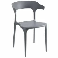 Mobilier|DECLIC HOME Chaise grise