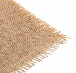 Linge De Cuisine|Stokomani Chemin de table en jute fil doré