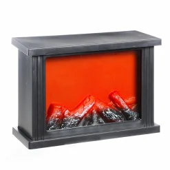 Objets Décoratifs|DECLIC HOME Cheminée en plastique avec led