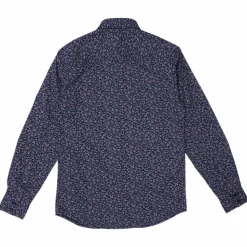 Hauts|LEE COOPER CHEMISE ML FOND NOIR LIBERTY ROSE / BLEU Multicolore}