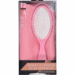 Cheveux|Stokomani Coffret brosse à cheveux + serviette