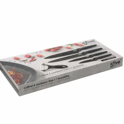 Vaisselle Et Service|FIVE Coffret de 4 couteaux en inox + 1 économe