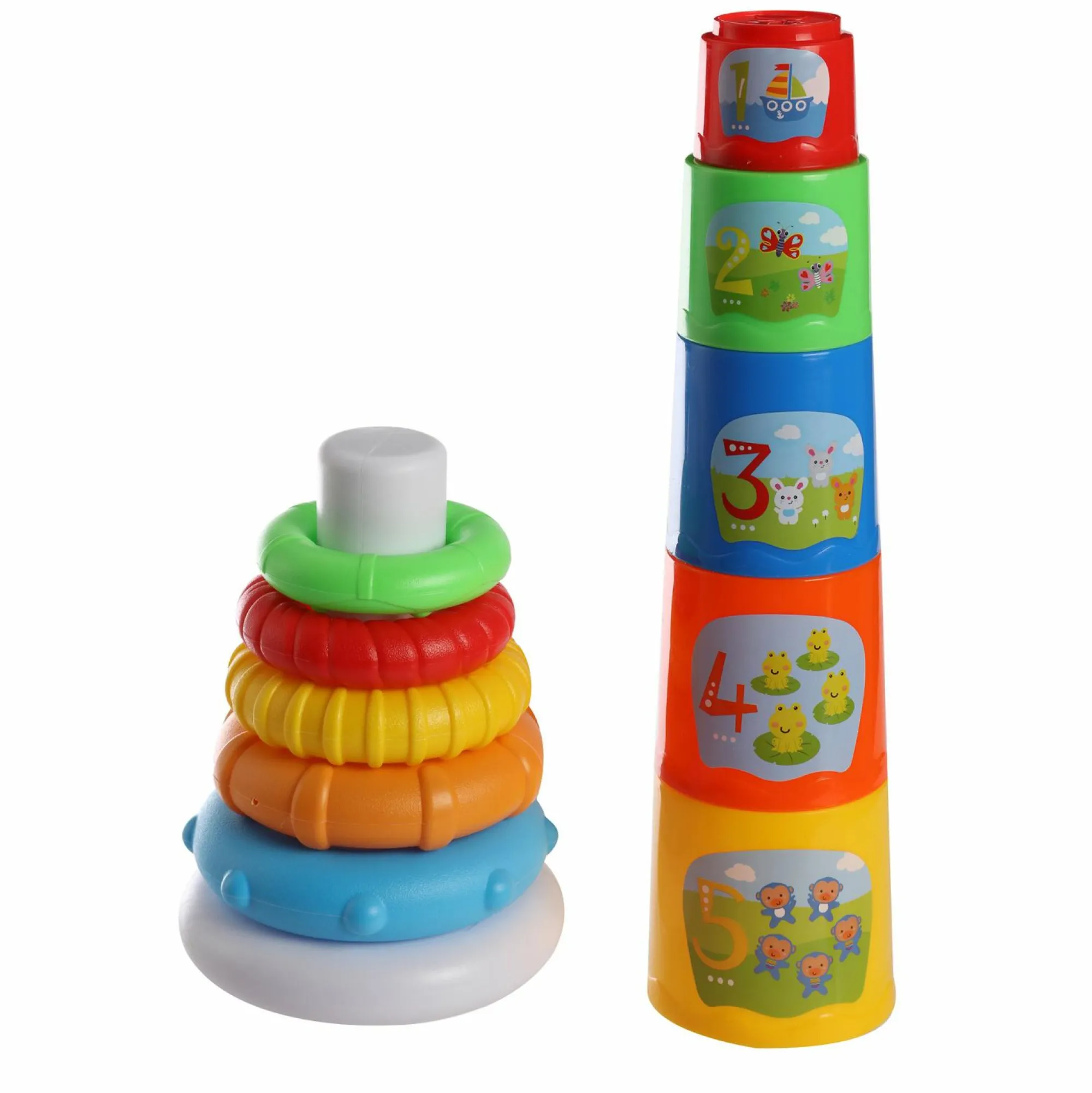 Jouet|De 0 À 24 Mois|SMALI Coffret de formes à empiler