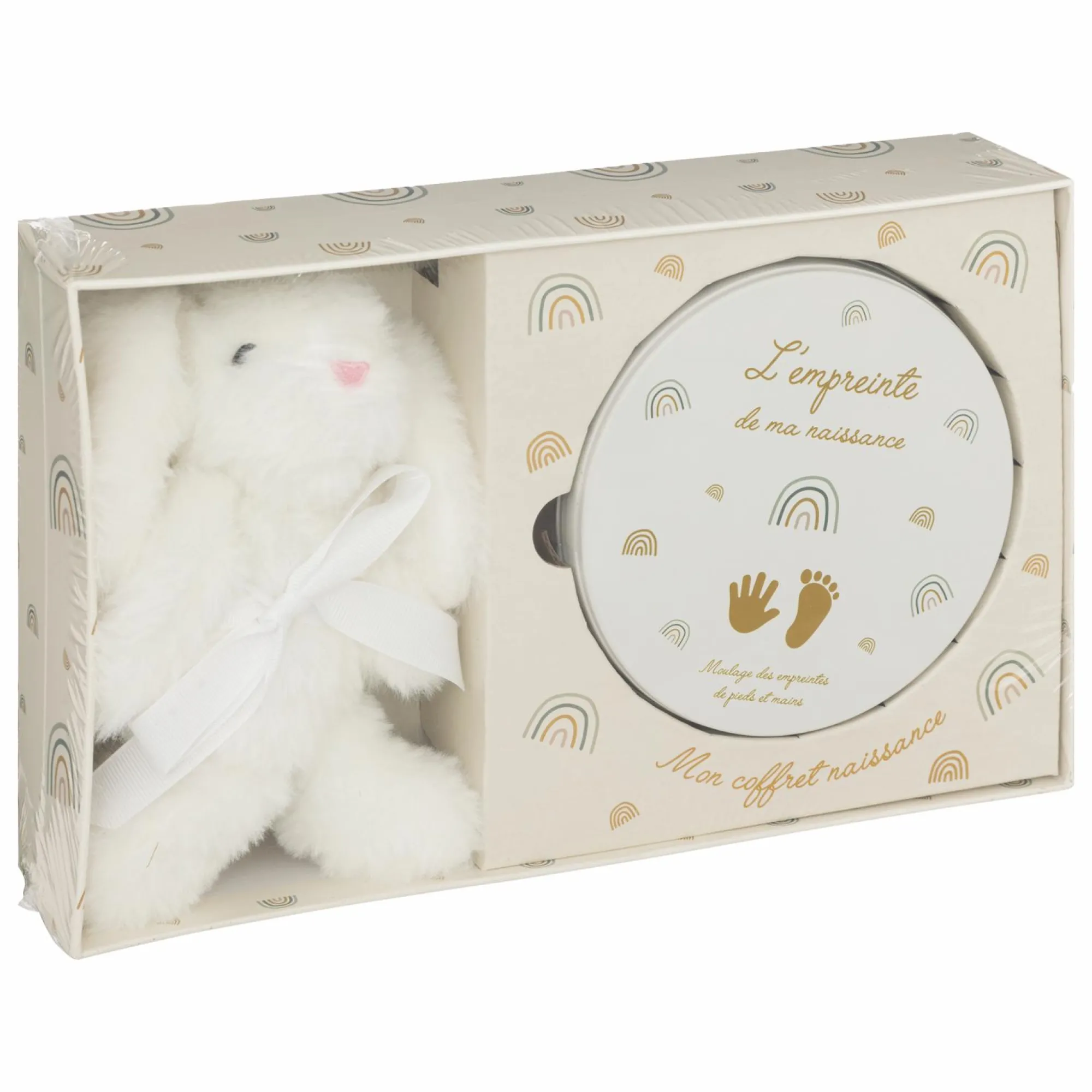 Accessoires De Puériculture|ATMOSPHERA FOR KIDS Coffret empreinte de bébé avec peluche