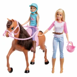 Jouet|De 2 À 4 Ans|BARBIE Coffret leçon d'équitation