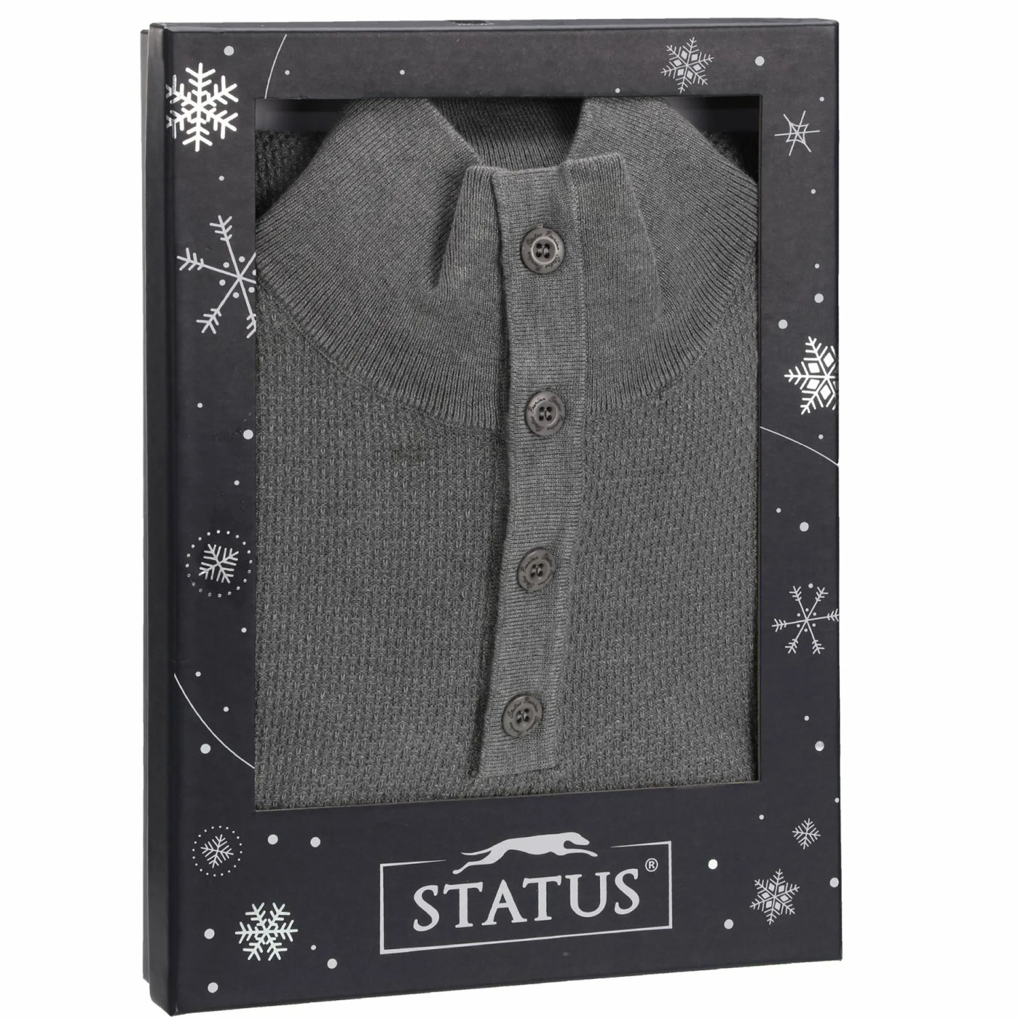 Hauts|STATUS Coffret pull col montant avec soie