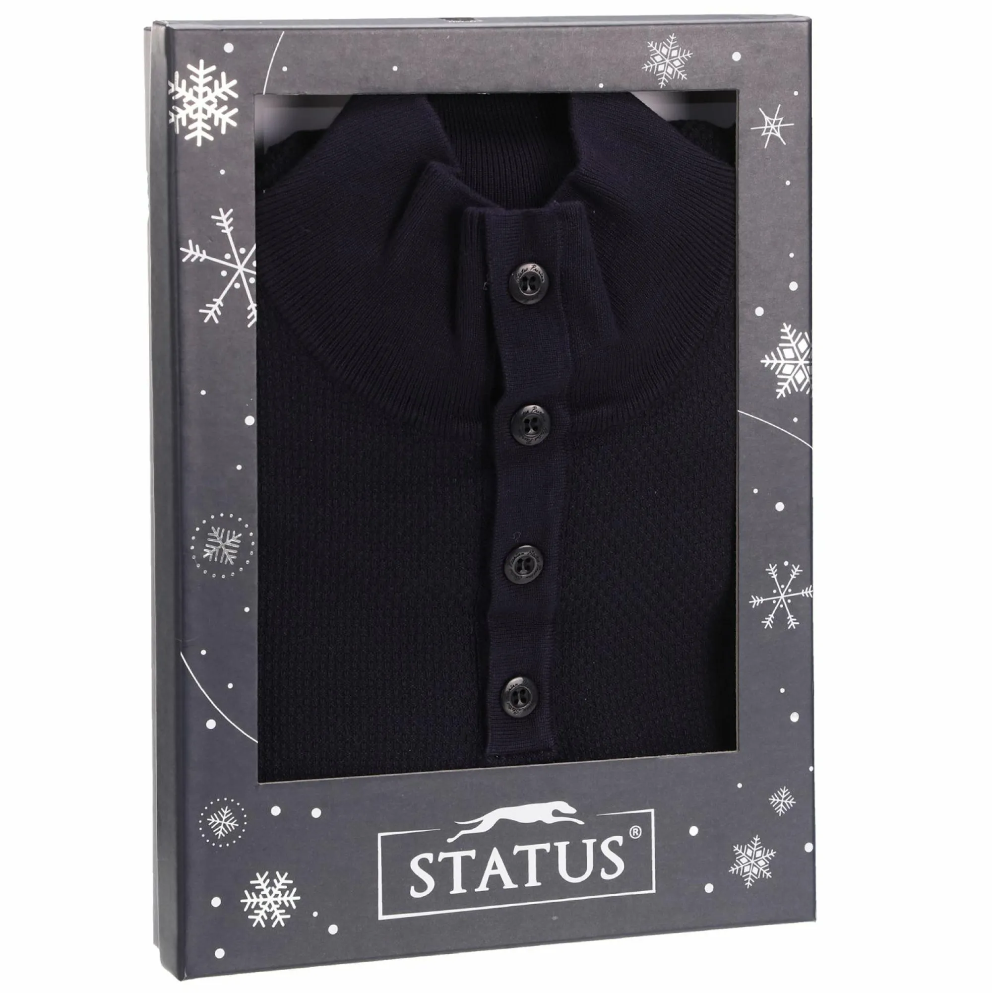 Hauts|STATUS Coffret pull col montant avec soie