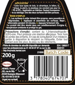Outils De Bricolage|PATTEX Colle à bois ni clou ni vis 100g