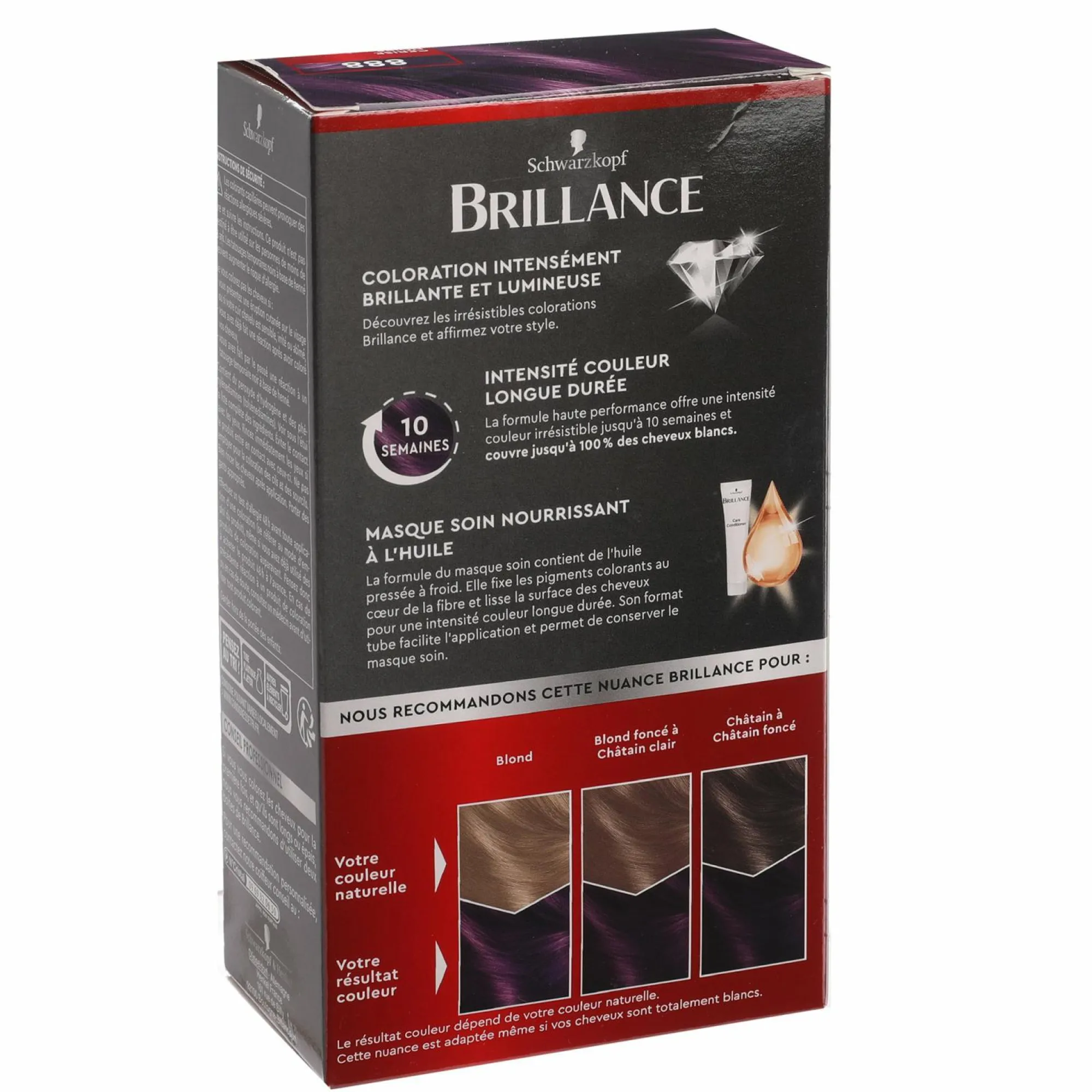 Cheveux|BRILLANCE Coloration 888 cerise noire