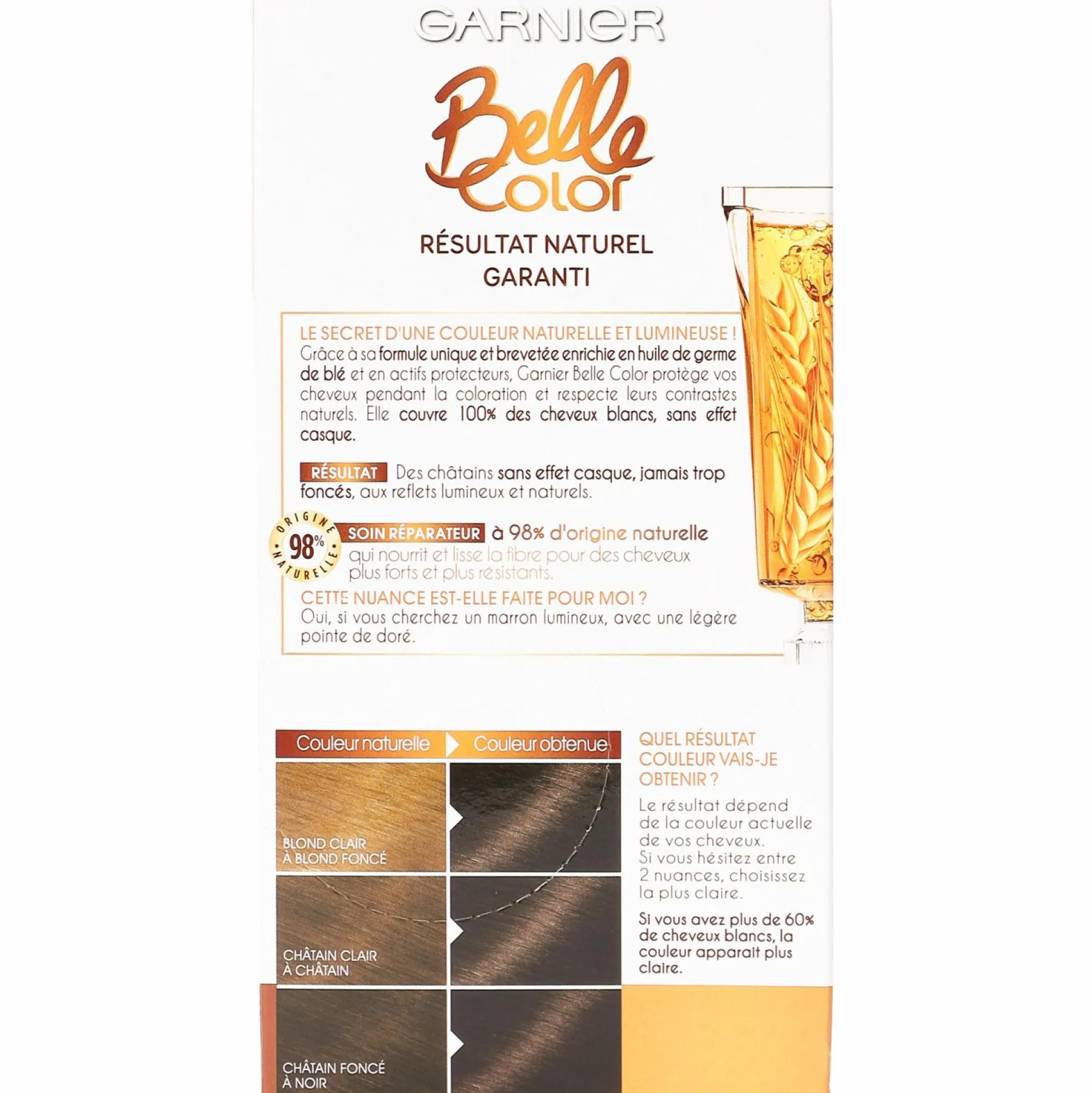 Cheveux|BELLE COLOR Coloration châtain foncé 3.03