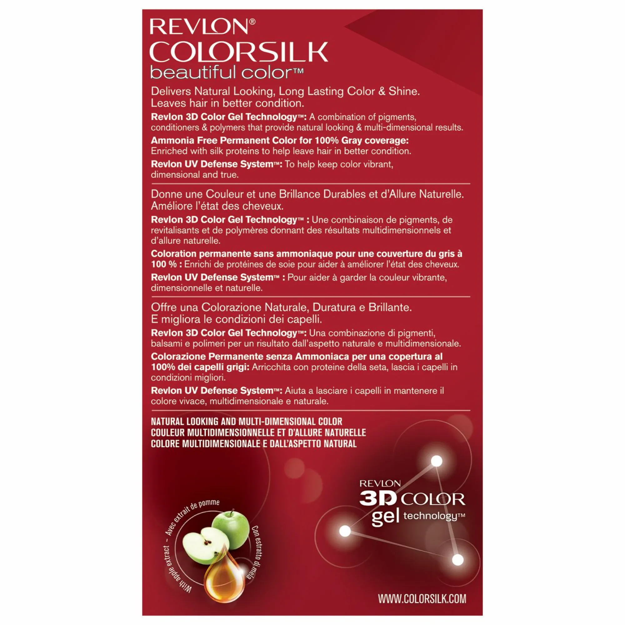 Cheveux|REVLON Coloration Colorsilk rouge cerise 066