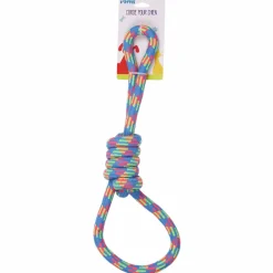 Animalerie|A TOUTES PATTES Corde mutlicouleurs pour chien 51 cm