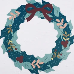 Loisirs Créatifs|ART&KIT Couronne de houx en papier à fabriquer