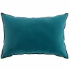 Tapis Et Coussins|Stokomani Coussin déhoussable bleu en coton recyclé 40x60cm