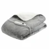 Linge De Chambre|LAURE DE FLORES Couverture électrique chauffante en sherpa