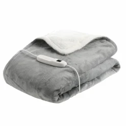 Linge De Chambre|LAURE DE FLORES Couverture électrique chauffante en sherpa