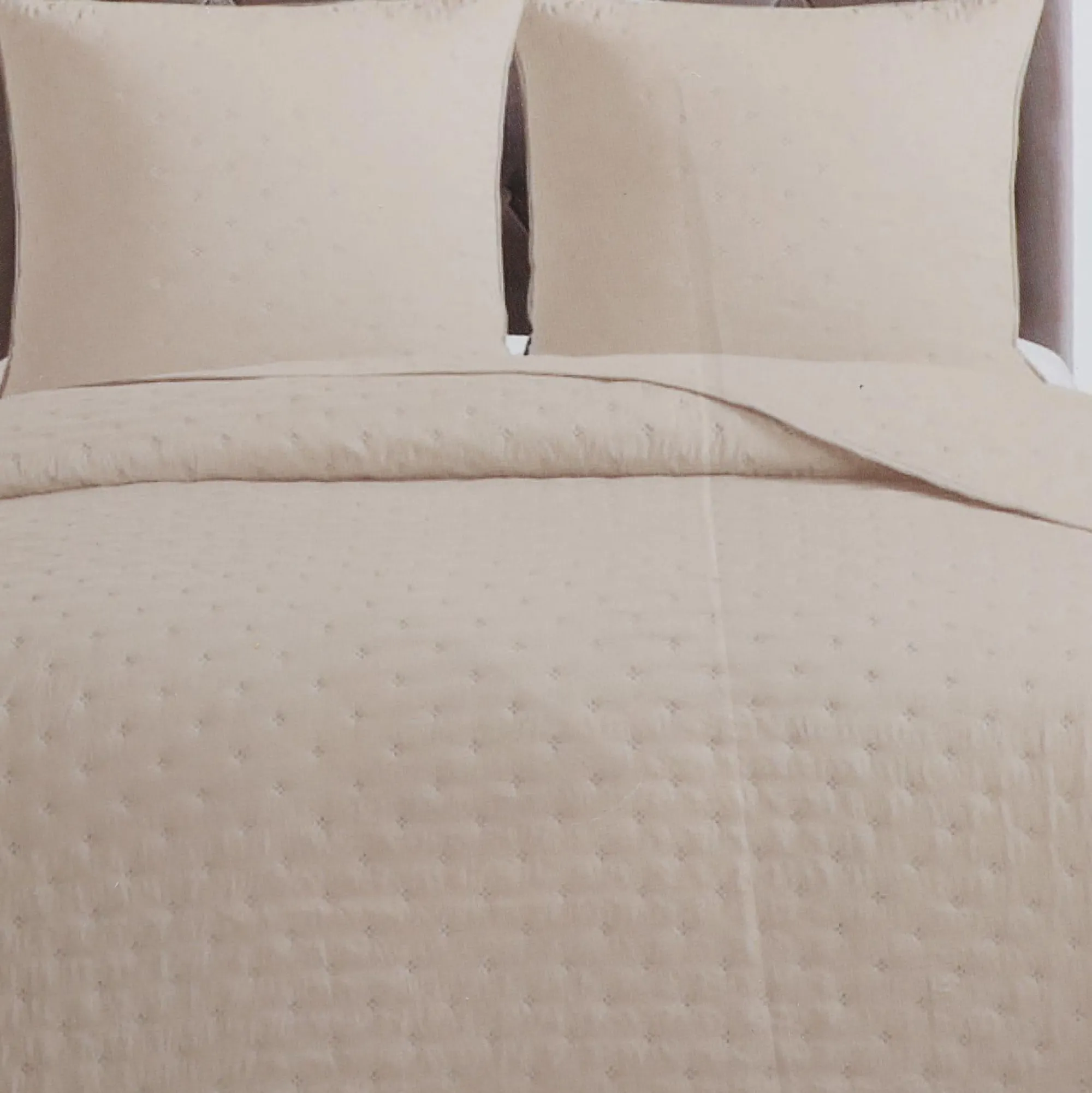 Linge De Chambre|Stokomani Couvre lit 240x260cm + 2 taies d'oreiller