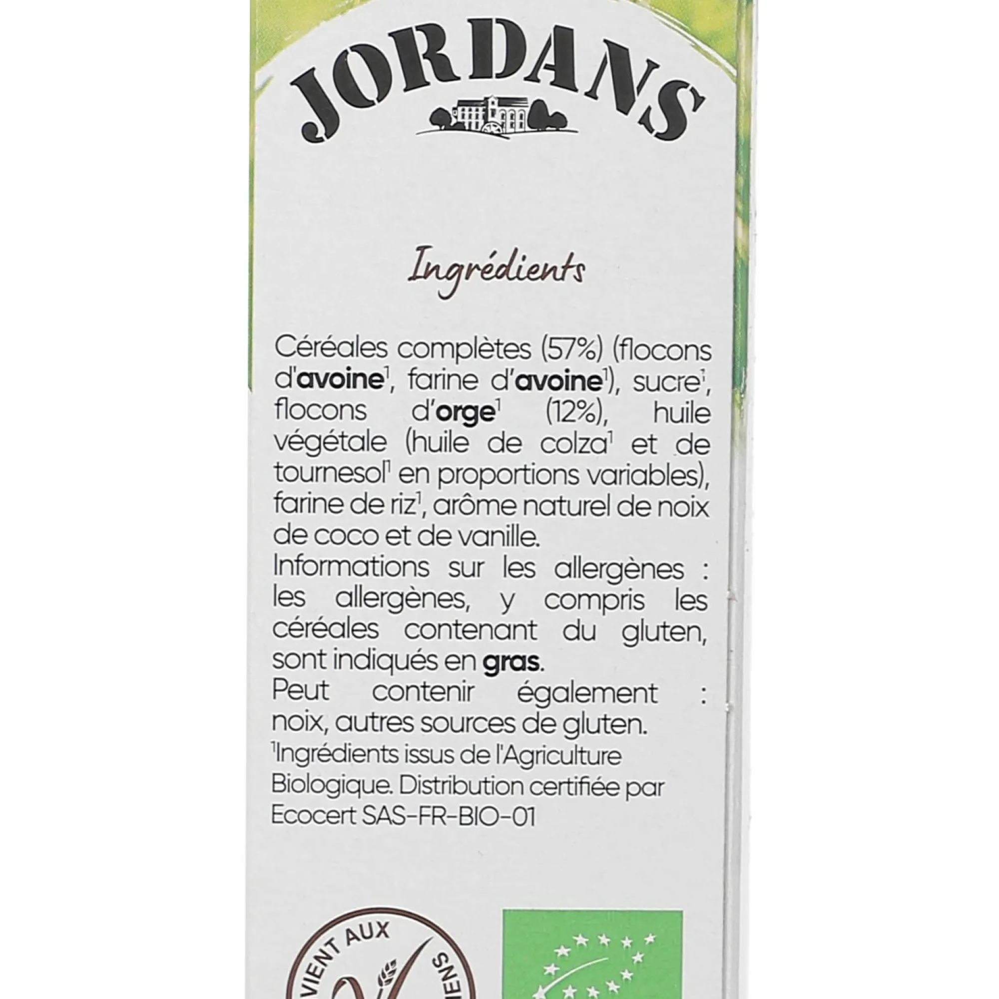 Épicerie Sucrée|JORDANS Céréales country crip bio avoine et orge dorées