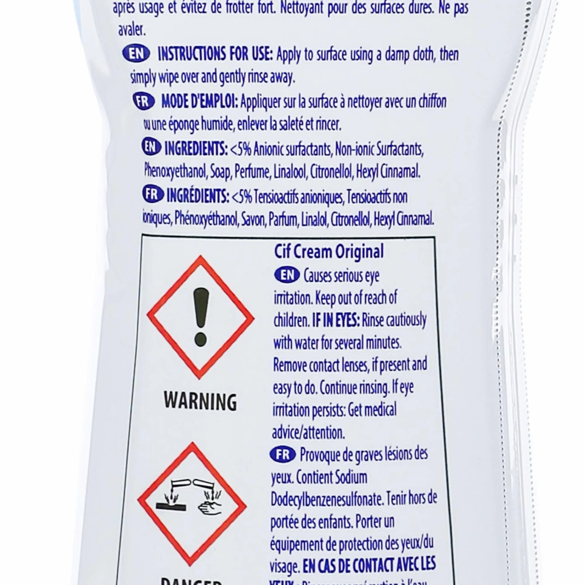 Produits Ménagers|CIF Crème à récurer microparticules Original