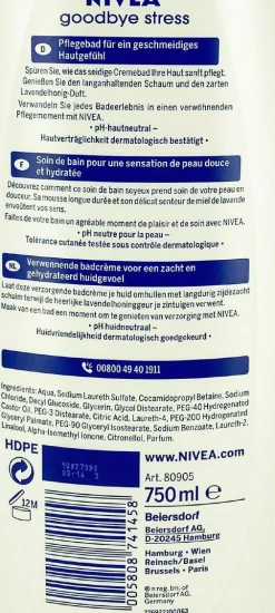 Hygiène|NIVEA Crème de douche goodbye stress