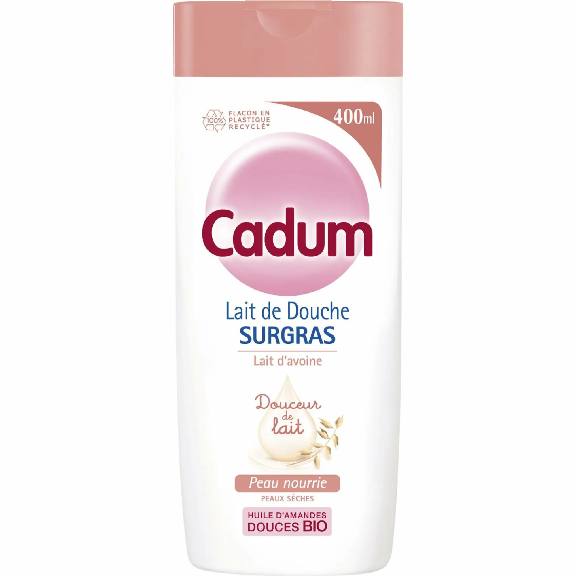 Hygiène|CADUM Crème de douche surgras huile d'amande douce et lait d'avoine