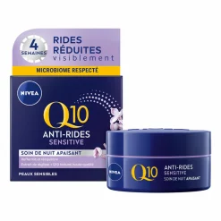 Visage|NIVEA Crème de nuit anti-rides Q10 Sensitive