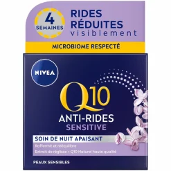 Visage|NIVEA Crème de nuit anti-rides Q10 Sensitive
