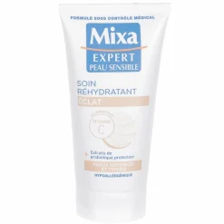 Corps|MIXA Créme soin réhydratant éclat peaux sensibles et ternes Vitamines C