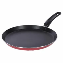 Cuisson Et Ustensiles|DELBO Crêpière en aluminium rouge métallisé