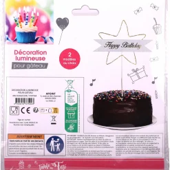 Fêtes Et Cérémonies|TABLE EN FETE / APOINT Décoration lumineuse pour gâteau
